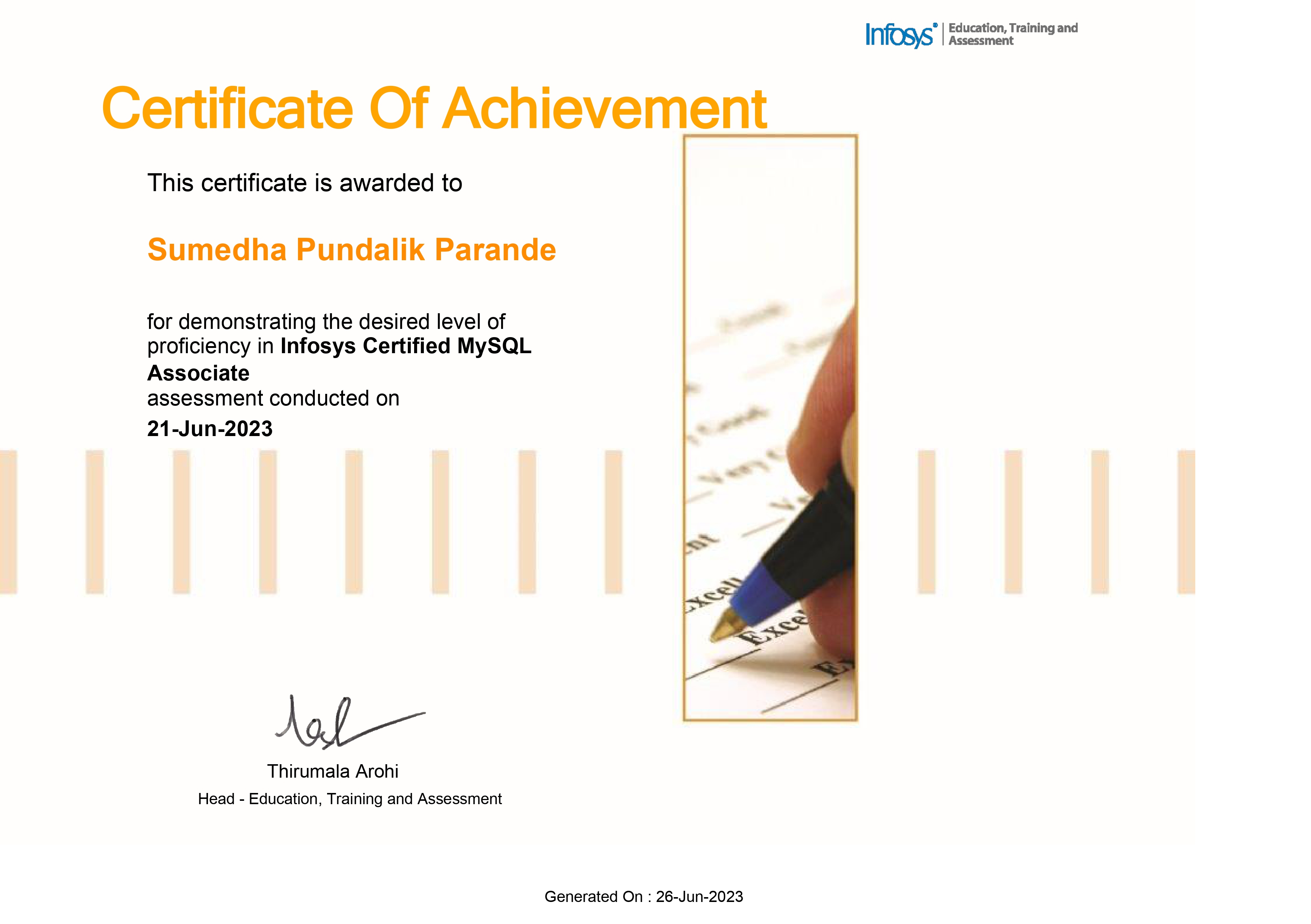 MySQL Associate